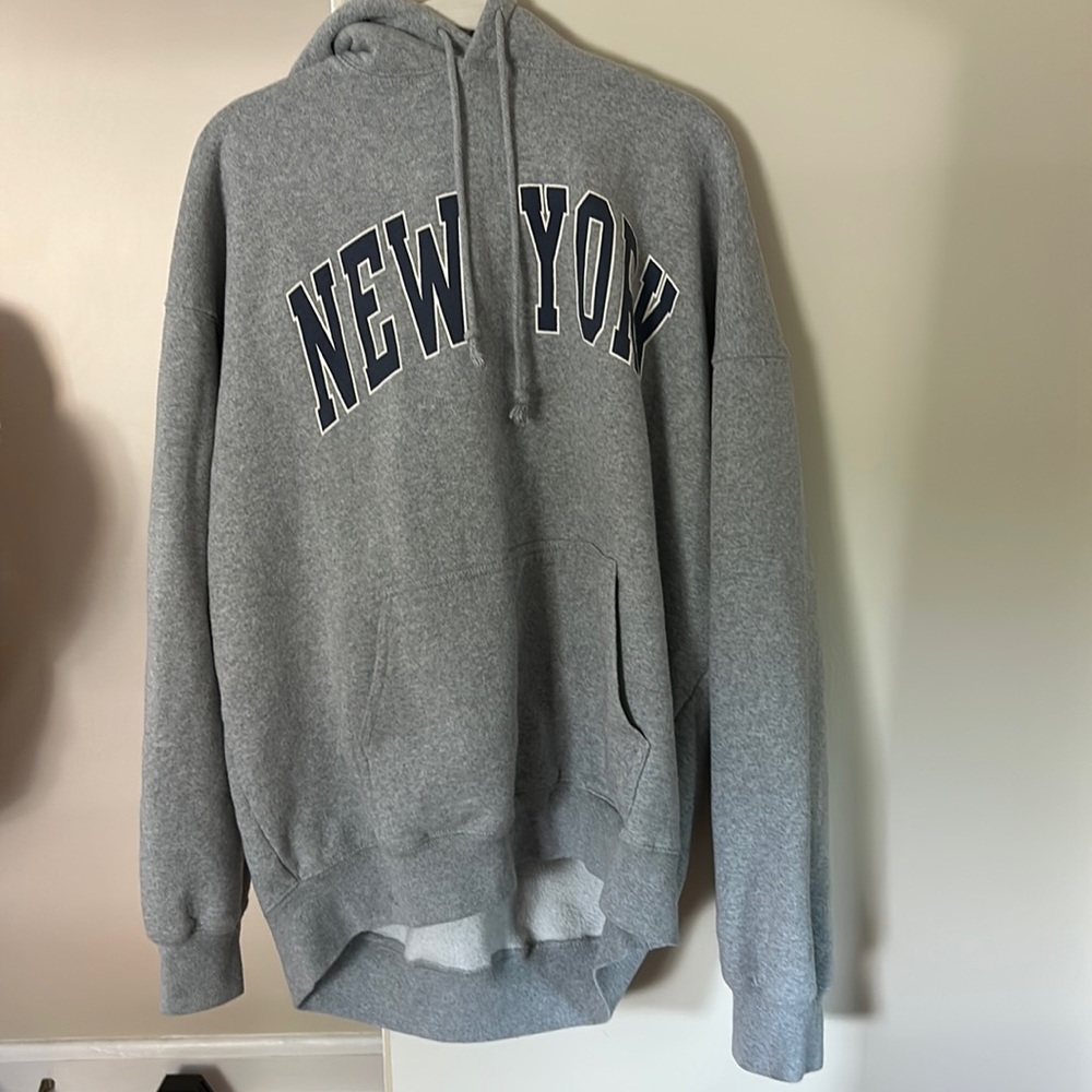 Brandy Melville Oversized New York Hoodie - Gem